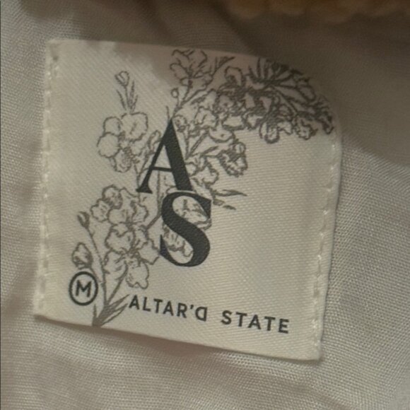 Altard State Checkered Brown and White Sherpa Vest - Picture 2 of 3